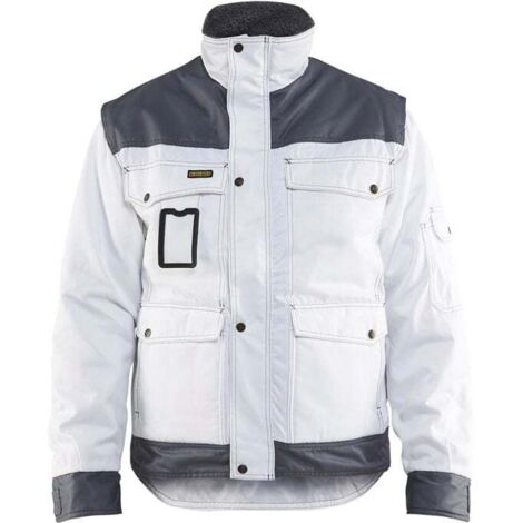 Giacca da pittore invernale 4865 - Bianco/Grigio chiaro L