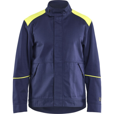 Giacca da saldatore 4801 - Marine/Giallo fluorescente XXXL