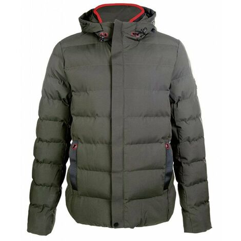 Giacca equitazione uomo imobottito con cappuccio modello Hamburg: S, Blu scuro