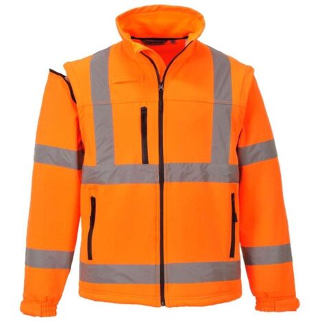 Giacca HiVis Softshell (3 strati) Arancione M