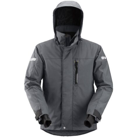 GIACCA IMPERMEABILE 37.5 CON CAPPUCCIO TG. L ACCIAIO