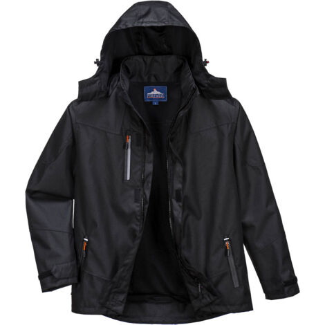 Giacca impermeabile Portwest COACH Nero M