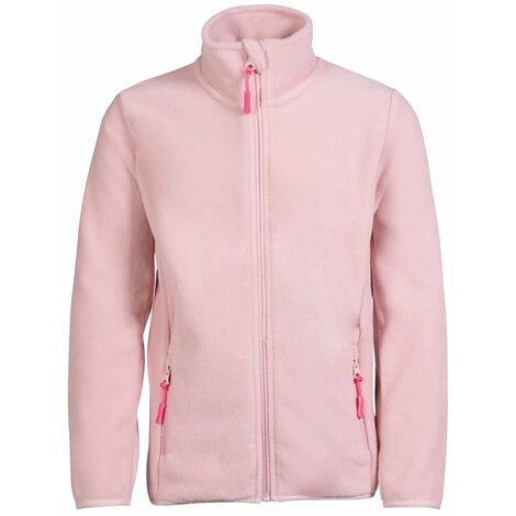 Giacca in pile da equitazione con zip per bambina modello Anni: 9/11 anni, rosa antico 3808