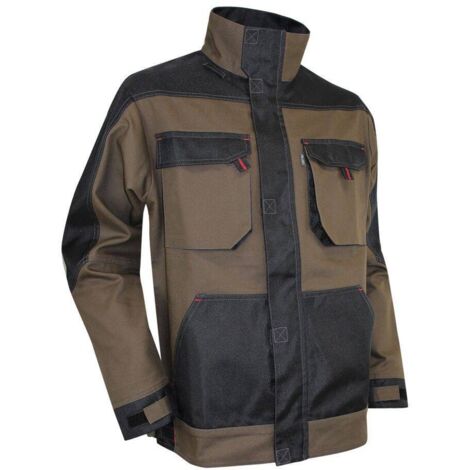 Giacca in resina taupe/nero taglia 2
