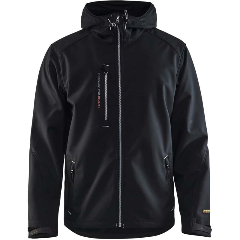 Image of BLAKLÄDER - Giacca in softshell nero / argento