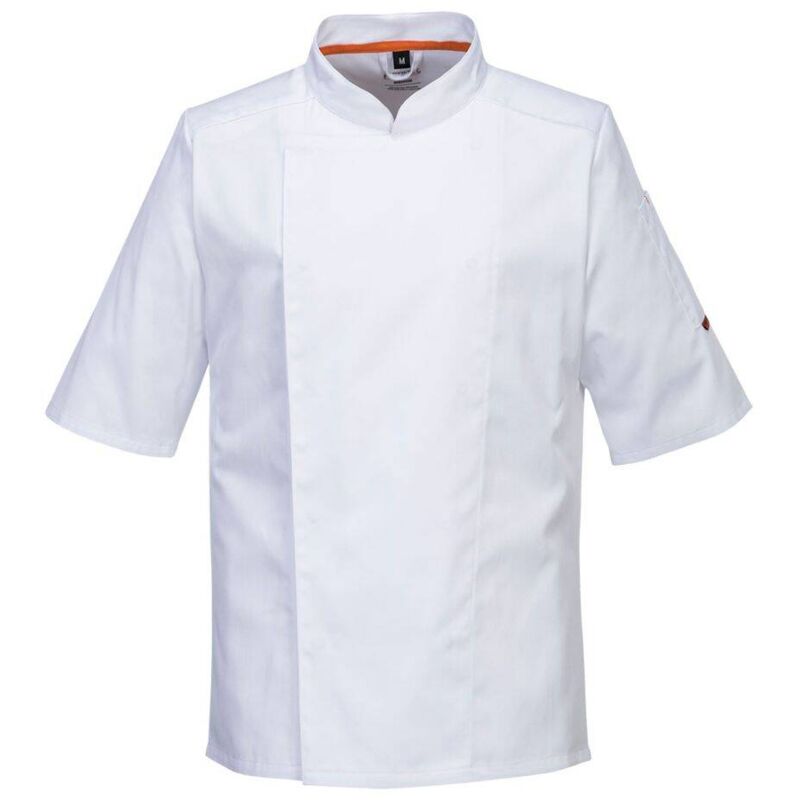 Giacca da cucina a maniche corte in rete