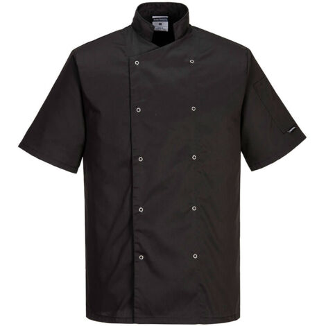 Giacca Nera Da Chef A Manica Corta Modello Cumbria Nero 2XL