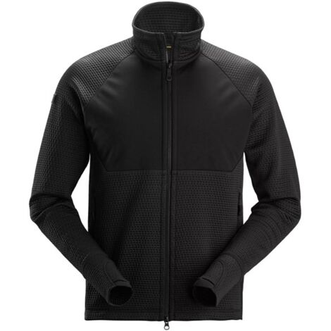 GIACCA SECONDO STRATO CON ZIP FLEXIWORK TG.L NERO