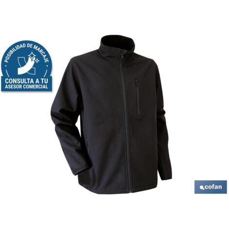 Giacca Soft Shell nera Lister 340 g/m taglia XL