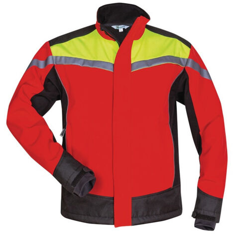 Giacca softshell da forestale ESCHE taglia M rosso/giallo/nero ELYSEE