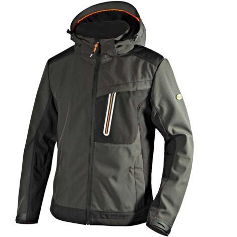 Giacca Softshell Diadora Carbon Tech con Sistema Geox  Asphalt Grigio M