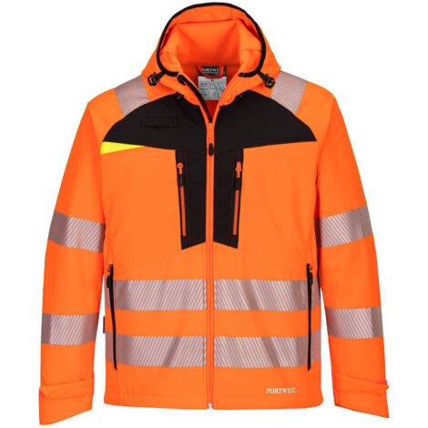Giacca Softshell HV DX4 Arancione/Nero 4XL