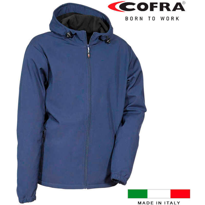 Image of E3/80643 Cofra Giacca Softshell Vannas Blu Navy Taglia L
