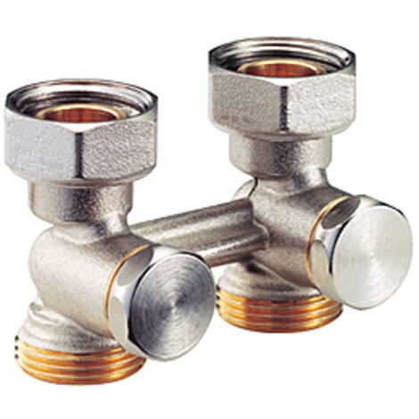 GIACOMINI Doppelkugelhahn 3/4"x 3/4" DG 2-Rohr, für Ventil-Körper, R387