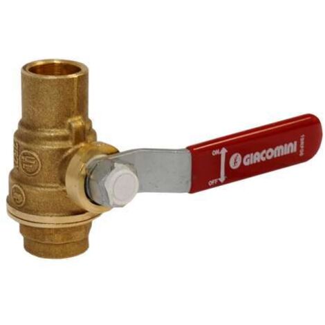Giacomini Kugelhahn 18mm mit freiem Durchgang zum Einlöten Einlötkugelhahn R258Y004