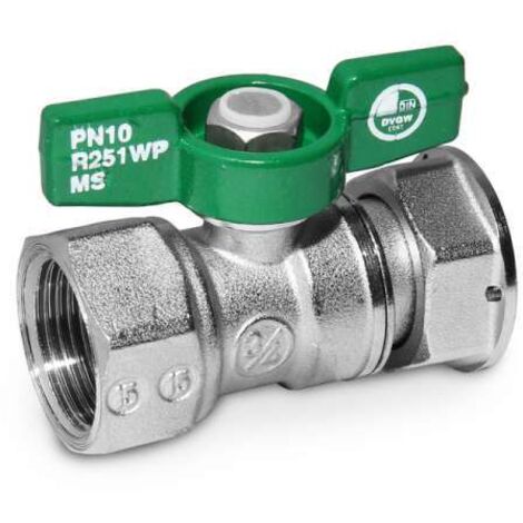 Giacomini Kugelhahn für Wasserzähler Qn 1,5 DVGW Flügelgriff 3/4'' ÜW x 3/4'' IG R251WX074