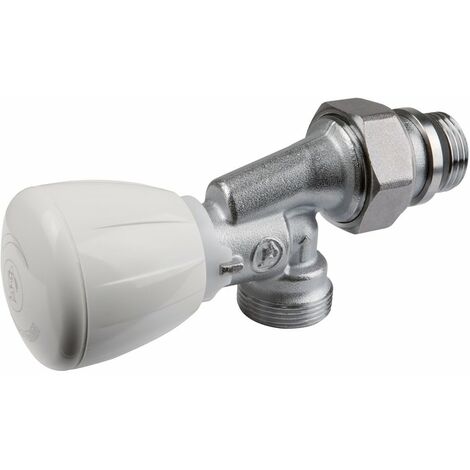 Giacomini – Robinet thermostatisable équerre inversé 1/2'' – Laiton chromé – Protection de chantier – Débit réglable jusqu'à 16 bar - R435X062