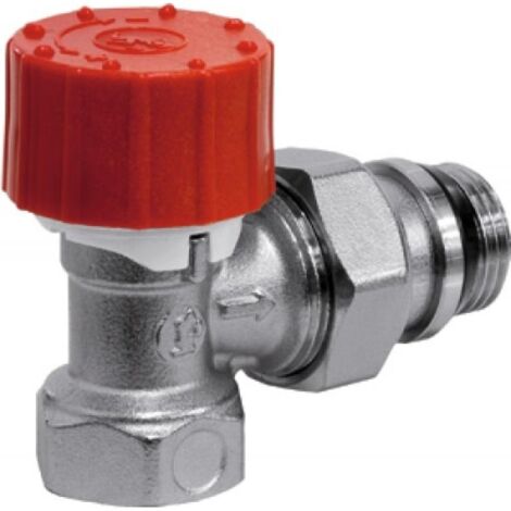 Giacomini – Robinet thermostatique équerre 15x21 M30 – Laiton – Pression max 10 bar – Température max 110°C – Pour têtes M30 x 1,5 mm