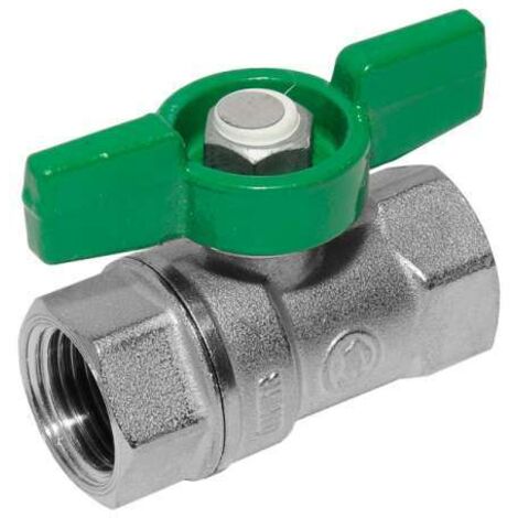 Giacomini Trinkwasser Kugelhahn DN25 Schwermodell mit Flügelgriff 2x 1''IG DVGW R251WX025