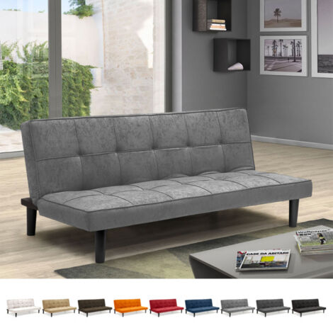 Giada 2-Sitzer Stoff Design Sofa Bett für Haus und Büro