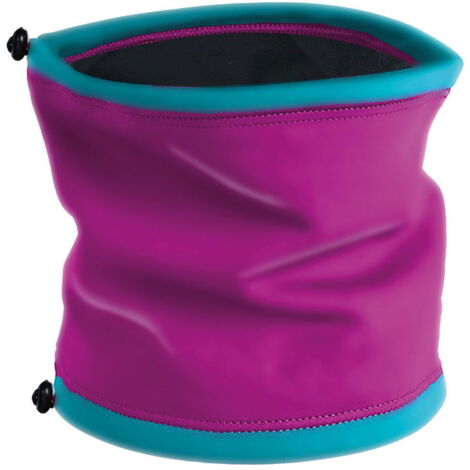 Giallo e Viola - Scaldacollo paraorecchie impermeabile 2 in 1 foderato in pile modello Sun per cani
