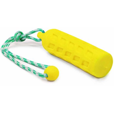 Giallo - Gioco galleggiante riportello modello Fluo per cani