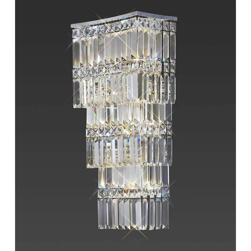 09diyas - Gianni wall light 4 lights polished chrome / crystal