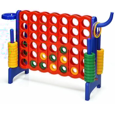 Giant 4 in A Row Jumbo 4-to-Score Chess Set Large Family Indoor Outdoor Game Toy