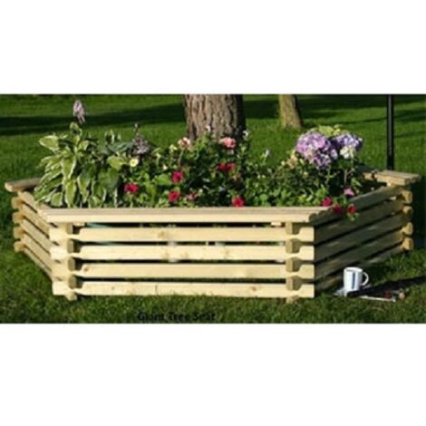 Giant Tree Seat / Planter - Timber - W229 x H41 cm