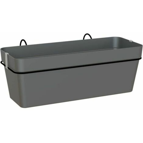 Giardiniere Capri 12,5 L con riserva e kit - Antracite