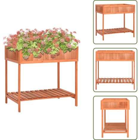 Giardino - vidaXL Fioriera per Erbe Aromatiche 80x60x80cm Legno Massello di Abete - Balcone