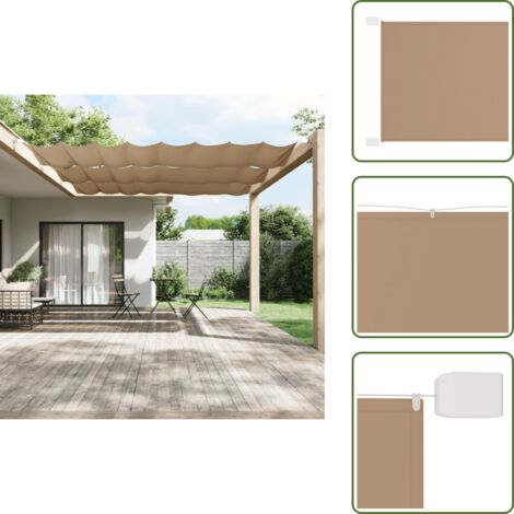 Giardino - vidaXL Paravento Verticale Grigio Talpa 140x420 cm in Tessuto Oxford - Tessuto oxford