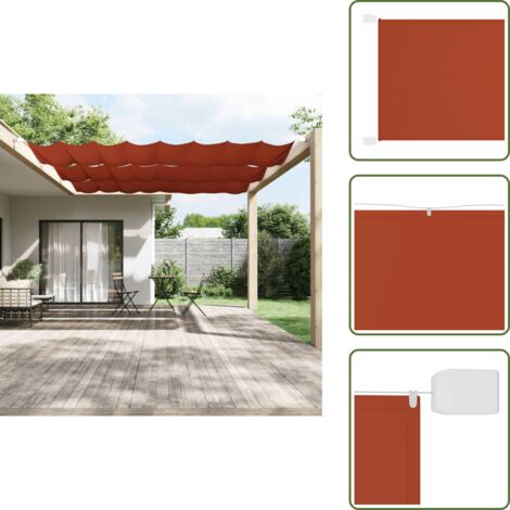 Giardino - vidaXL Paravento Verticale Terracotta 140x420 cm in Tessuto Oxford - Tessuto oxford