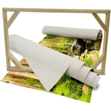 Giardino Zen di rilassamento - Quadro Canvas su telaio in legno - Misura: 70X50 cm