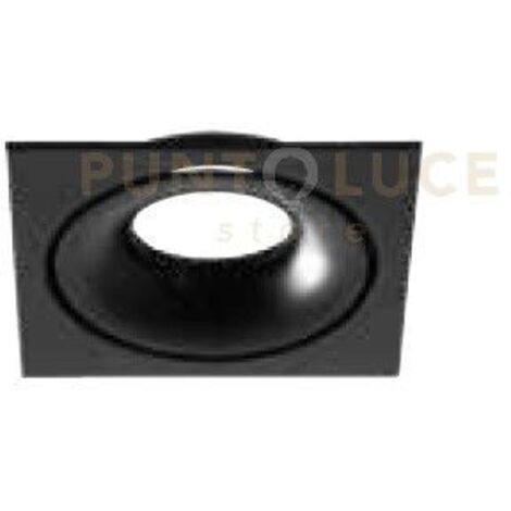 GIBO' FARETTO GU10  IP20 DA INCASSO NERO 10X10CM