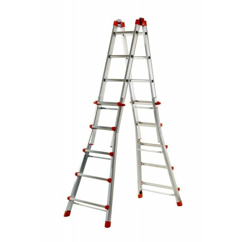 

GIERRE AL004 - Escalera telescópica multiposición de aluminio PEPPina de 100 kg (4x5 peldaños)