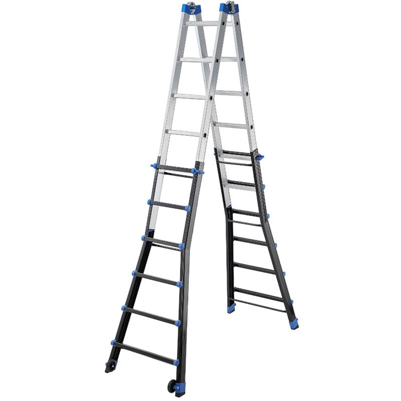 Gierre - Echelle pliable multifonction télescopique 4x6 échelons 6,35m/7,15m Hailo ProfiLine