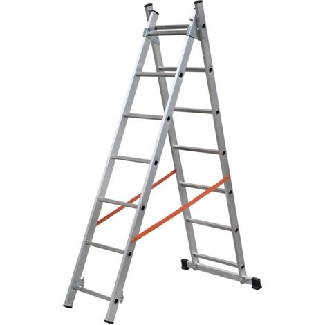 gierre-al305-escalera 2 tramos combinada de aluminio modula (2x7)