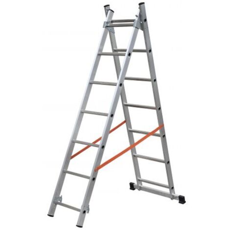 gierre-al315-escalera 2 tramos combinada de aluminio modula (2x9)