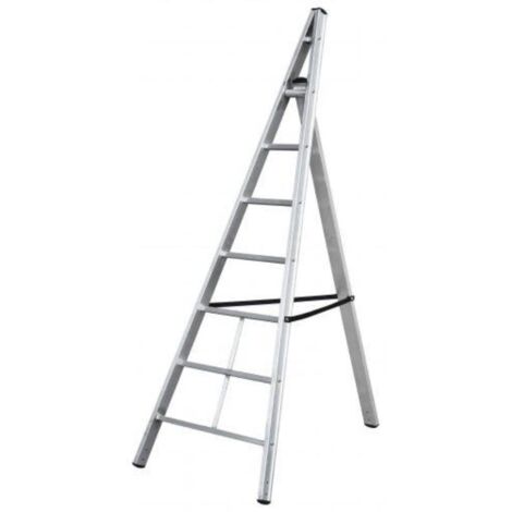gierre-al500-escalera triangular de aluminio trittika (6 peldaños)