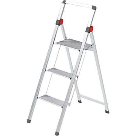 Gierre Sgabello Mini Slimstep 3 Gradini Alluminio 113 cm Leggero