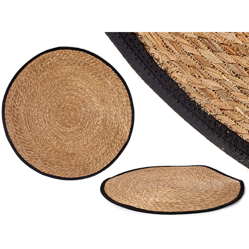 

Alfombra Natural Borde Negro 100 Cm