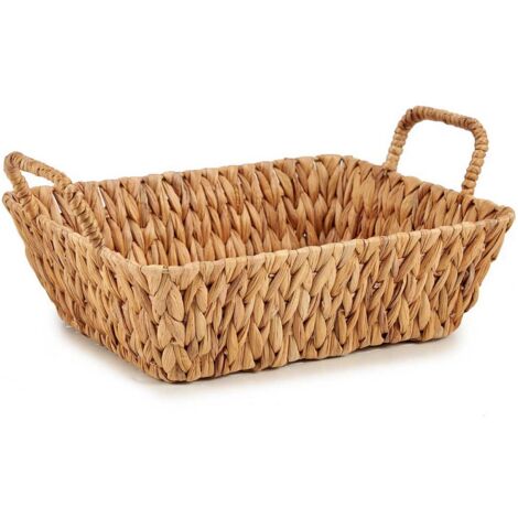 Gift-decor Cesta Elegante marrón de junco de agua 40x29 cm