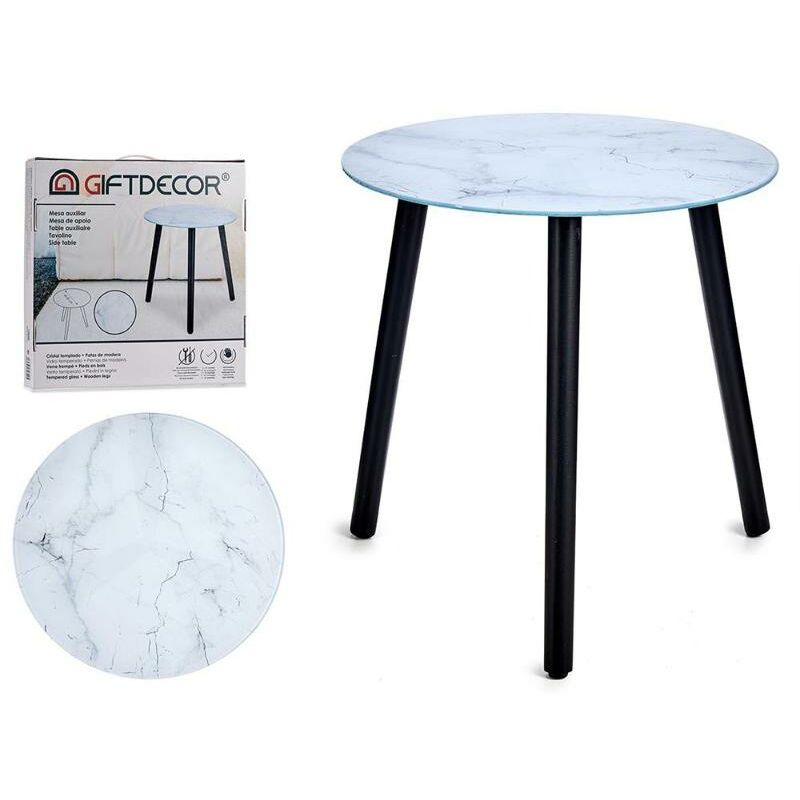 

BLUNGI mesa baja vidrio blanco 40 cm 79690