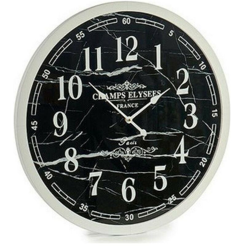 

Gift Decor Reloj de Pared Blanco Negro (3,5 x 60 x 60 cm)