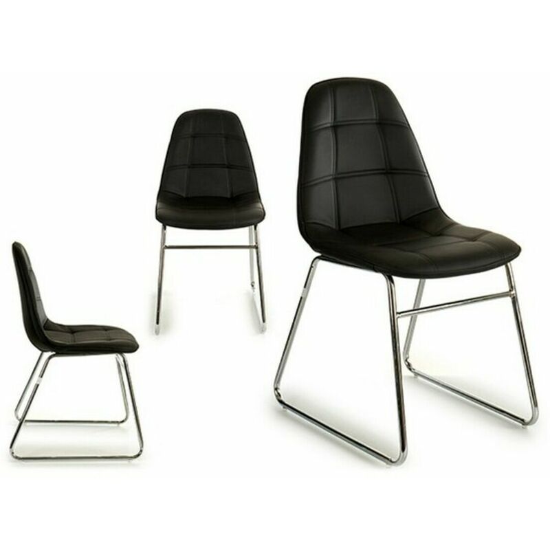 

Gift Decor Silla de Comedor Negra (58 x 84,5 x 45 cm)