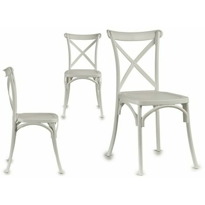 

Gift Decor Silla de Comedor Plástico Blanca (51 x 89,5 x 46 cm)