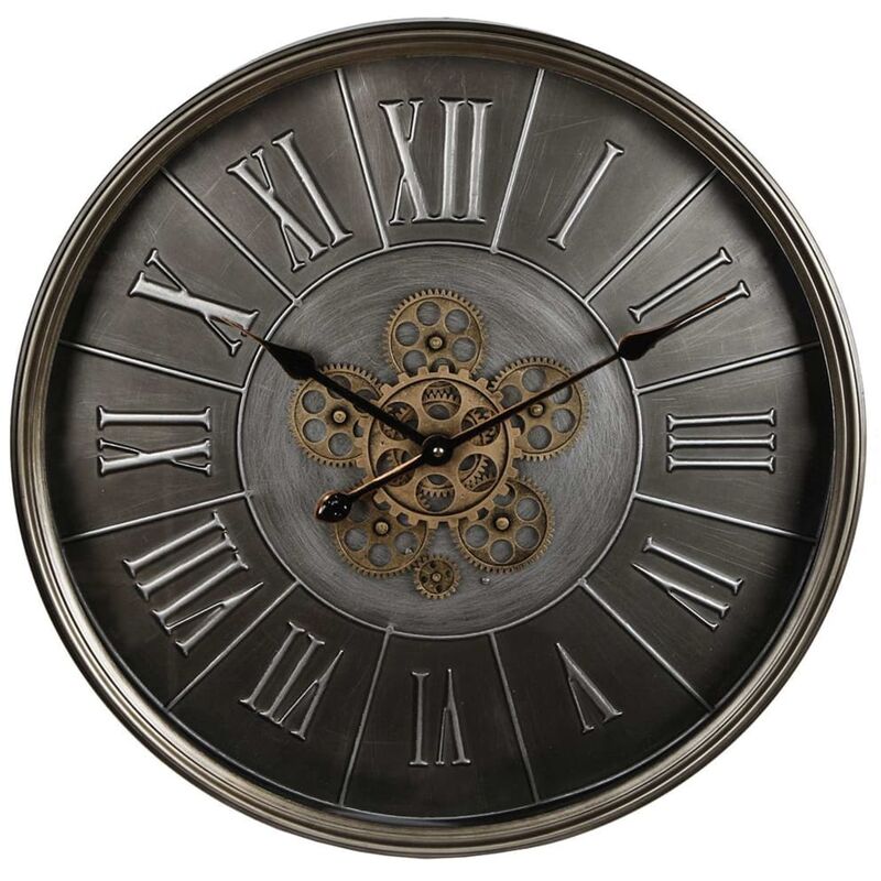 

Reloj de pared Radar redondo plateado antiguo 60 cm - Plateado - Gifts Amsterdam