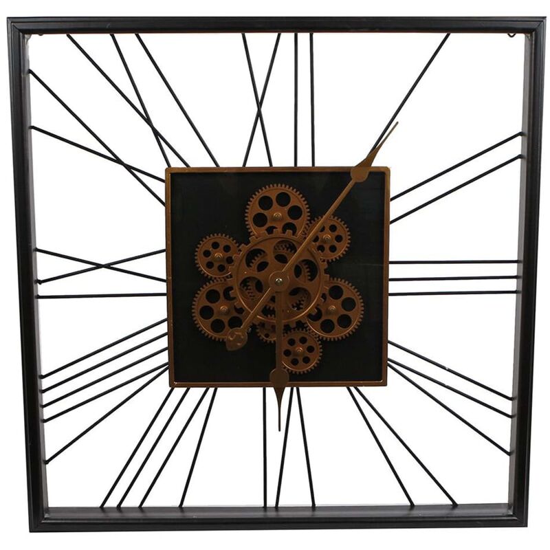 

Reloj de pared Radar Robbert dorado y marrón 60 cm - Marrón - Gifts Amsterdam