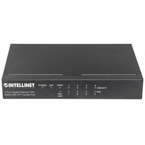 Gigabit Ethernet (10/100/1000) Intellinet 561174 énergie via Ethernet (PoE) noir X864161